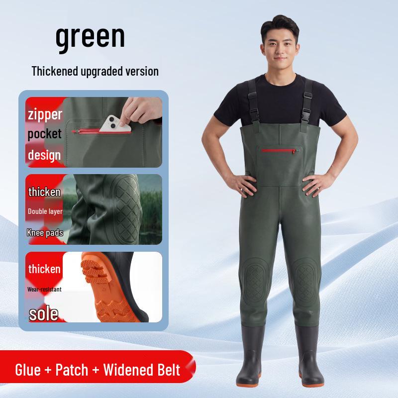 Waterproof Fishing Waders with Boots - Half & Full-Body Rain Pants