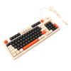 Gaming Keyboard USB 94 Keys LED Backlit Ergonomic Fodable Feet Multimedia Keys Wired Keyboard for