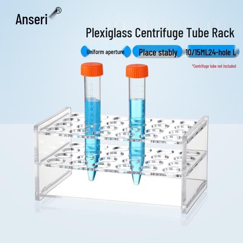 Anserui 24-Hole Acrylic Centrifuge Tube Rack