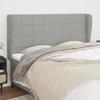 Vidaxl Wingback Headboard, Light Gray, 183X23X118/128 Cm, Fabric