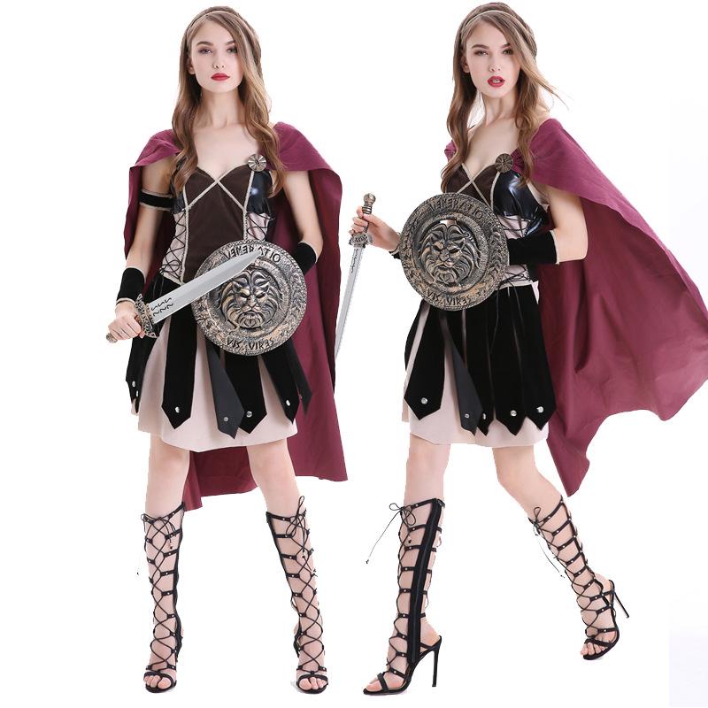 

Ancient Greek/Roman Female Warrior and Gladiator Halloween Costume L