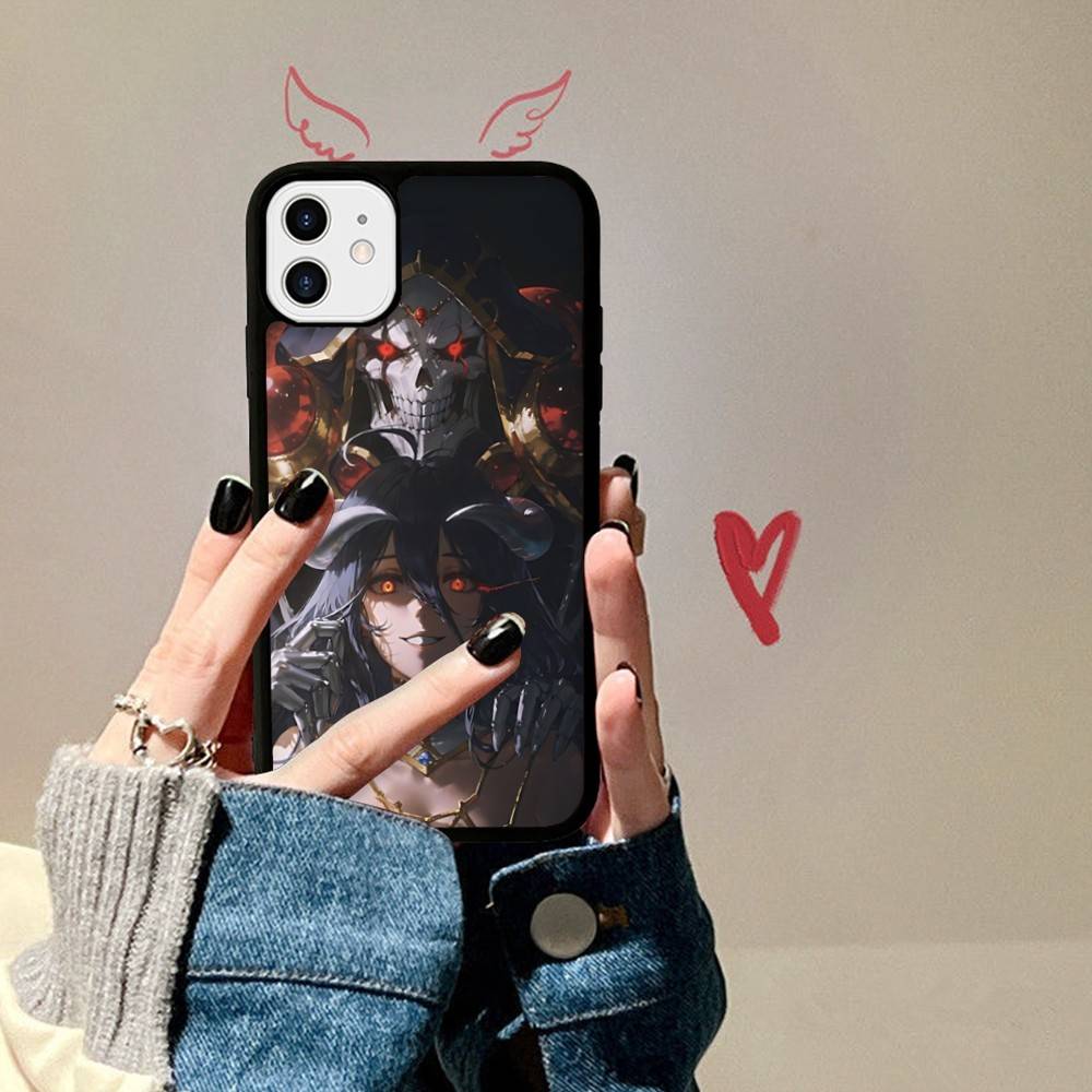

Мультяшный аниме-чехол A-AlbedoS для iPhone 17 16 15 14 13 Plus 12 11 Pro Max, PC+TPU, задняя крышка iPhone 17 Air