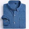 Man 100% Cotton Western Denim Pocket Shirt Long Sleeve Standard-fit Comfort Durability Soft Casual Washed Durability Work Shirts