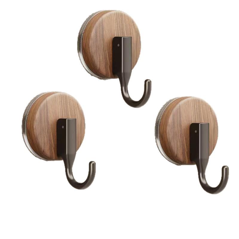 Holzmaserung Saugnapf Haken - Bohrlos, Starke Tragkraft, Rückstandsfrei für Küche, Bad oder Wohnheim.