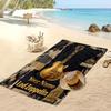 Led Zeppelin Custom Beach Towel, Print Your Name Text Lightweight Absorbent Towel for Swimming Travel