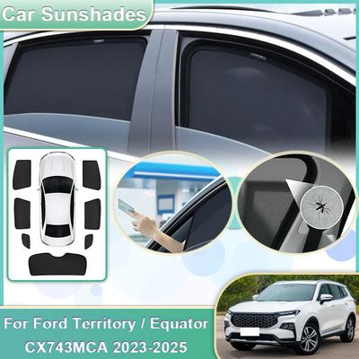 Car Mesh Window Sunshade For Ford Equator Sport 2025 Territory CX743MCA  2024 Sunshades Sun Visors Sun Shade Car Accessories