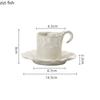 150ml Coffee Cup and Saucer Set Afternoon Tea Cup Ceramic Coffee Mug  Milk Cups Tea Mug Water Cups Milk Mugs Home Drinkware Gift