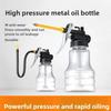 Grease Gun Oil Pump 250ml Plastic Transparent High Pressure Oiler Manual Oiling Gun Lubrication Oil Can Bottle with Rigid Spout