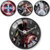 Marvel Captain America Iron Man Spider Man Pattern Wall Clock For Kids Room Decor