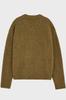 NOIRER Boucle V-Neck Oversized Sweater (Orange Green)