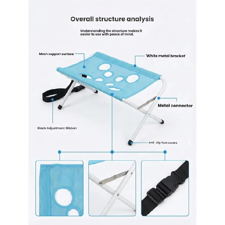 Foldable Pet Grooming Bath Stand Hammock Helper Dog Cat Nail Trimming Ear Cleaning Support Frame Anti-slip Pet Washing Restraint