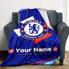 Chelsea Fc Football Player Customize Text Blanket Lightweight Customizable Blanket Comfortable Suitable for Sofa Livingroom Nap Bed for All Occasions