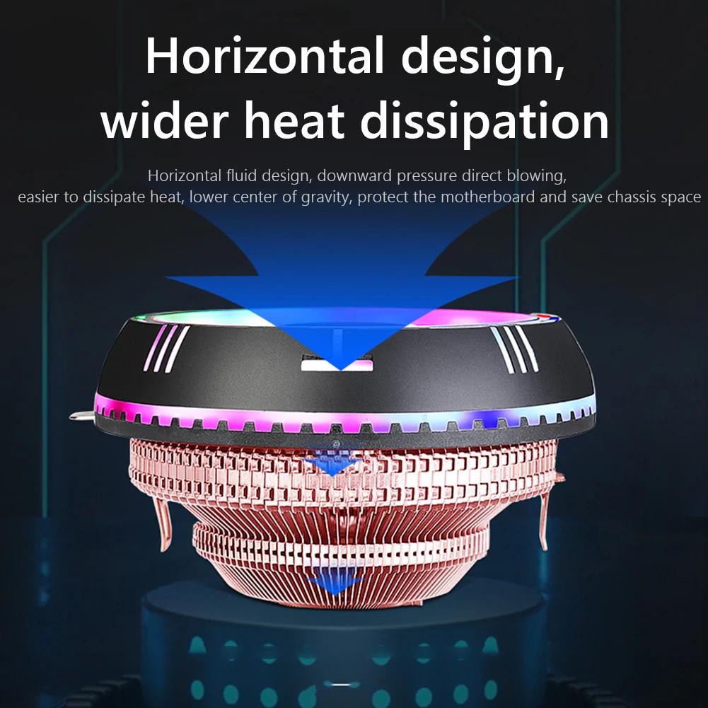 CPU Air Cooler with 90mm RGB Fan PC Cooling Radiator For Intel LGA 1200 1150 1151 1155 1156 775 1366 2011 X79 AMD AM4 AM3+