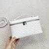High-End Versatile Ostrich Pattern Leather Shoulder and Cross-Body Women's Handbag