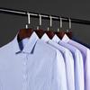 Summer Thin Men's Business Social Short-sleeved Shirt Professional Formal Striped Casual Non-ironing Breathable Shirt Slim Fit