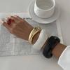 Ingemark Vintage Irregular Resin Acrylic Wide Bracelet Women New Fashion Geometric Stackable Chunky Bangle Bracelet Jewelry New