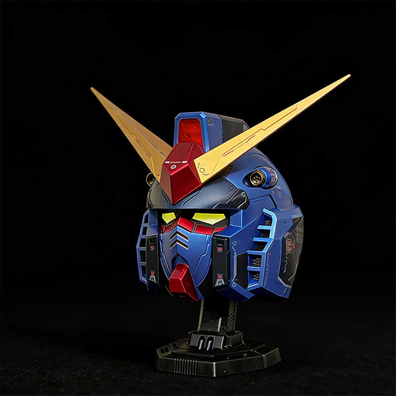 New Rx78 Yuanzu Comic Exhibition Cosplay Helmet Action Figures Wearable Luminous Version Fashion Toys Birthday Gifts Collectible