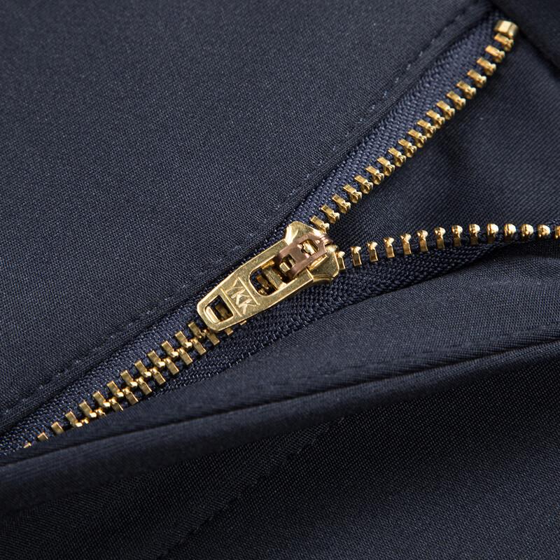 XueZhongFei Men's Fleece-Lined Business Casual Straight-Leg Pants