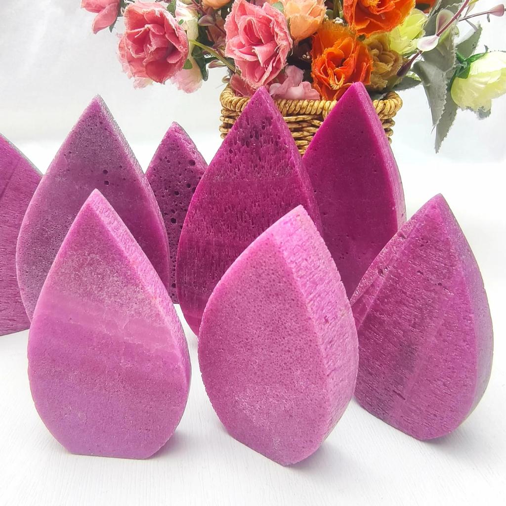 Teardrop Ruby Ornament: Polished Natural Stone Home Décor