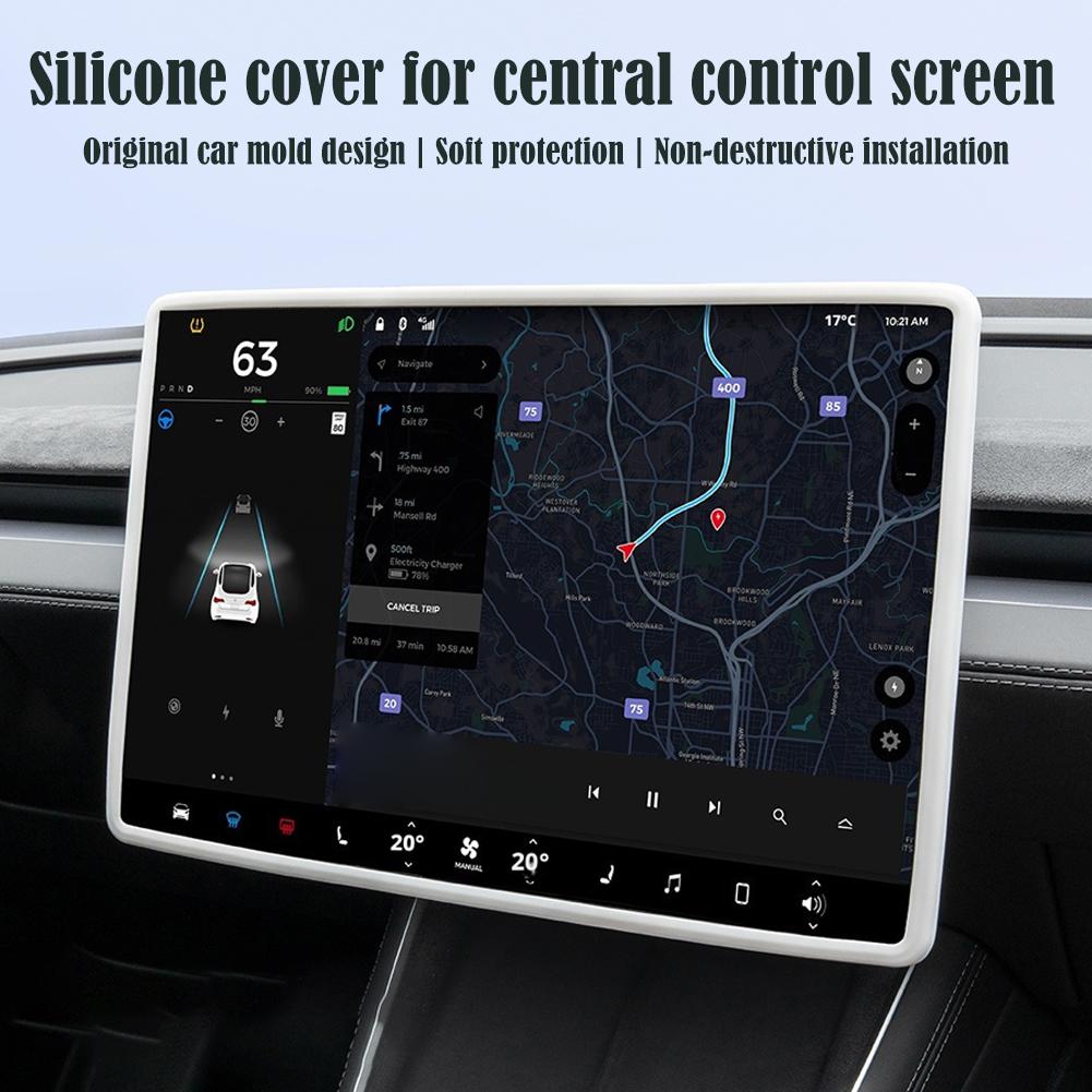 For Tesla Model Y/YL Juniper 2026 Screen Edge Protector Frame Protective Cover Center Console Decoration Interior Accessories