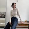 New Arrivals Open Run Women Daily Sweater Long Sleeve Rib