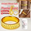 Ancient Wheat Ear Ring Twist Mold for DIY Gold & Silver Jewelry