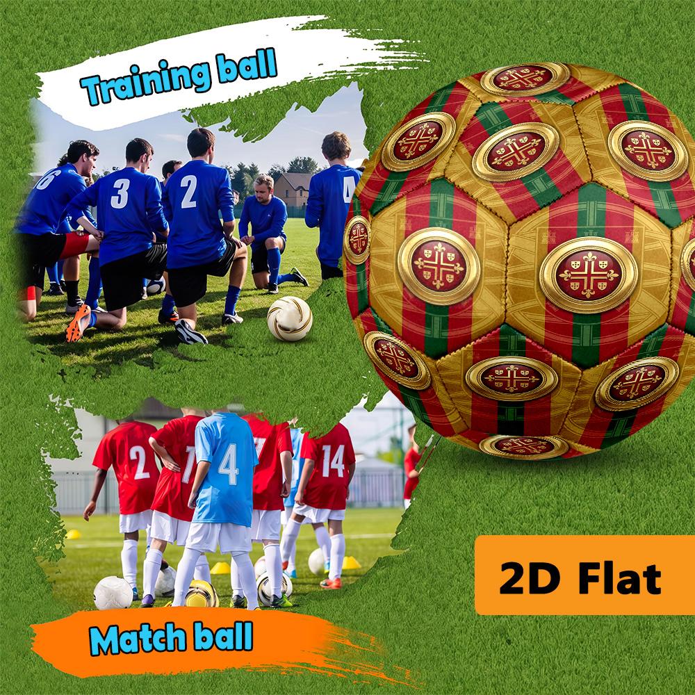 Maritime Heritage Royal Emblem Soccer Ball Suitable for Both Training and Competition Wear-resistant and Slip-resistant High Elasticity
