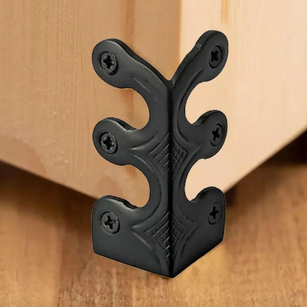 6 PCS Skirting Base Board Brass Corner Guard 6 PCS Corner Protectors  Home Furniture