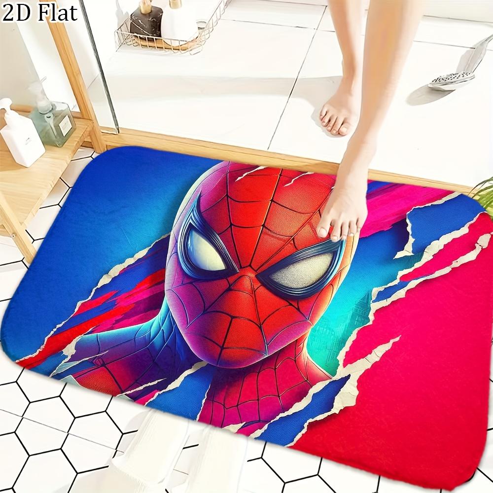 1pc Flannel Mat Marvel Superheroes Bathroom Mat, Multi-Size, Multi-Functional Daily Use, Suitable for Bathroom, Entrance, Laun