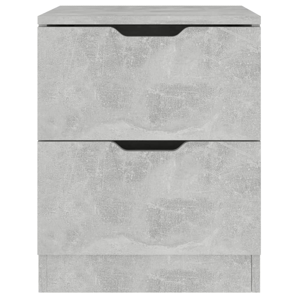 Nightstand Concrete Gray 40 x 40 x 50 cm Particleboard