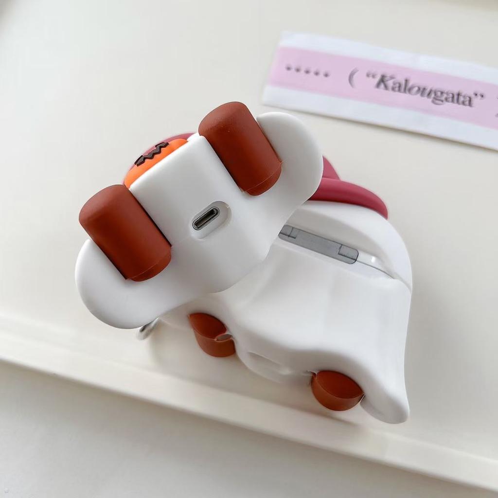 Earphone Case for Airpods 4 3 2 1 Pro2 Pumpkin Ghost Halloween -drop Protective Cover Silicone Headphone Accessories