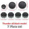 Black 82mm Front Hood Emblem 74mm Rear Badge For BMW 68mm 56mm Wheel Hub Cap 45mm Steering Wheel ABS Auto Tuning Accessories