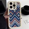 Bohemian Style Sweater Pattern Phone Case For iPhone 16 15 14 13 12 11 Pro Max X XS XR 7 8 Plus Fashion Shockproof Back Cover