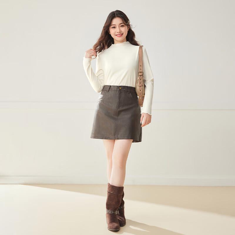 IEF Women's Korean Style Plus Size Versatile Base Layer Top