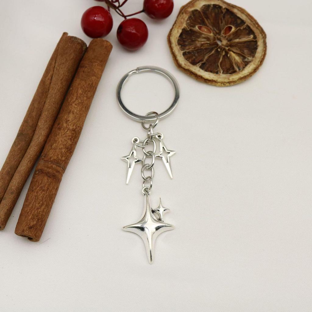 Star and Moon Keychain Pendant - European & American Style Women's Accessory