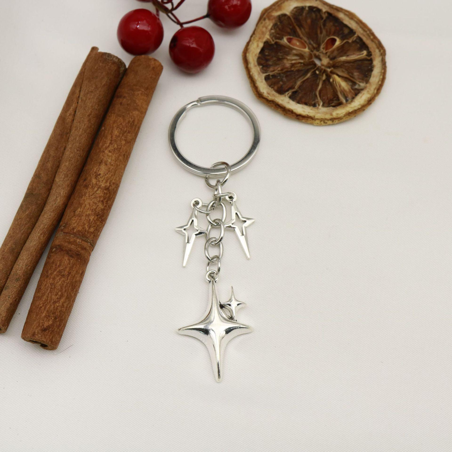 Star and Moon Keychain Pendant - European & American Style Women s Accessory