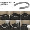 Sealing Strip Self-Adhesive Rubber Water-repelling Strip Bendable Water Stopper Waterproof Strip for Bathrooms Kitchens