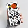 Custodia per Telefono Per ZTE Nubia Music 2 Custodia Z2460 Z2353 Estetica Gatto Carino Astronauta Nera Morbida TPU Silicone Copertura Protettiva Integrale