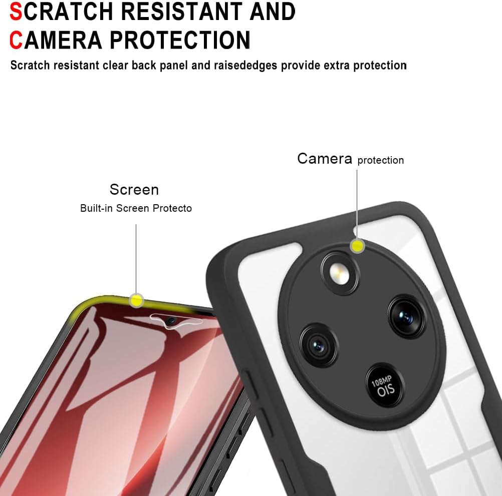 360 Full Protection Case for Honor X9D / X70 / Magic8 Lite Cover Built-in Screen Protector