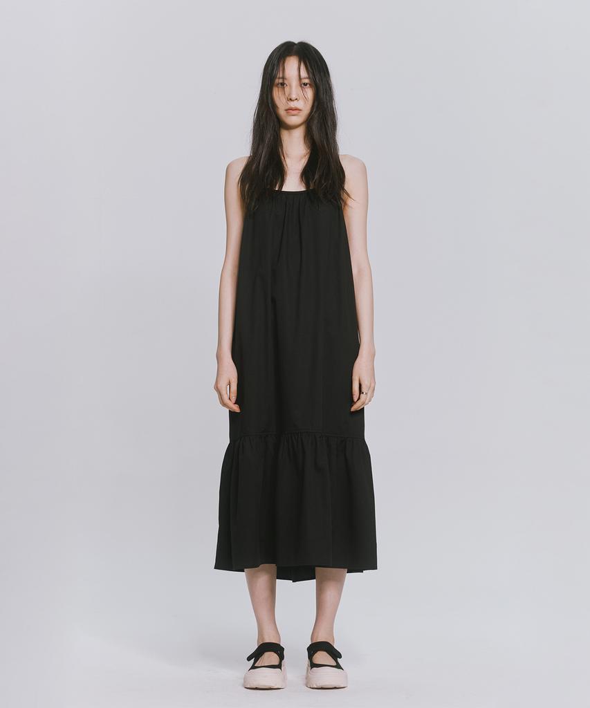 Monophobia Relaxed Cotton Maxi Dress Black