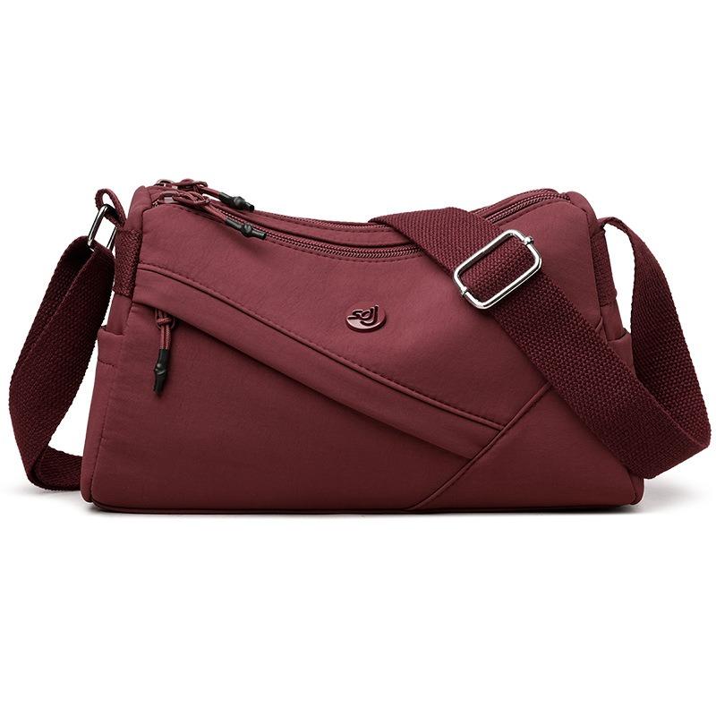 

Leisure commuter shoulder bag summer new large capacity simple lightweight personalized messenger bag fashion bag women бордовый