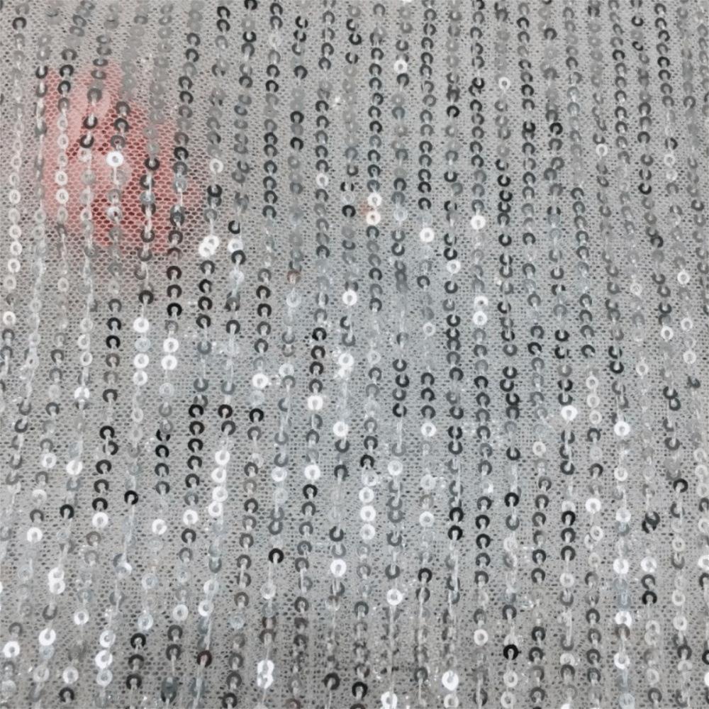 3mm Shinny Fabric Elastic Sequins Sewing Material Wedding Dresses Vertical Dress Apparel Clothing Tablecloths Headwear Ornaments
