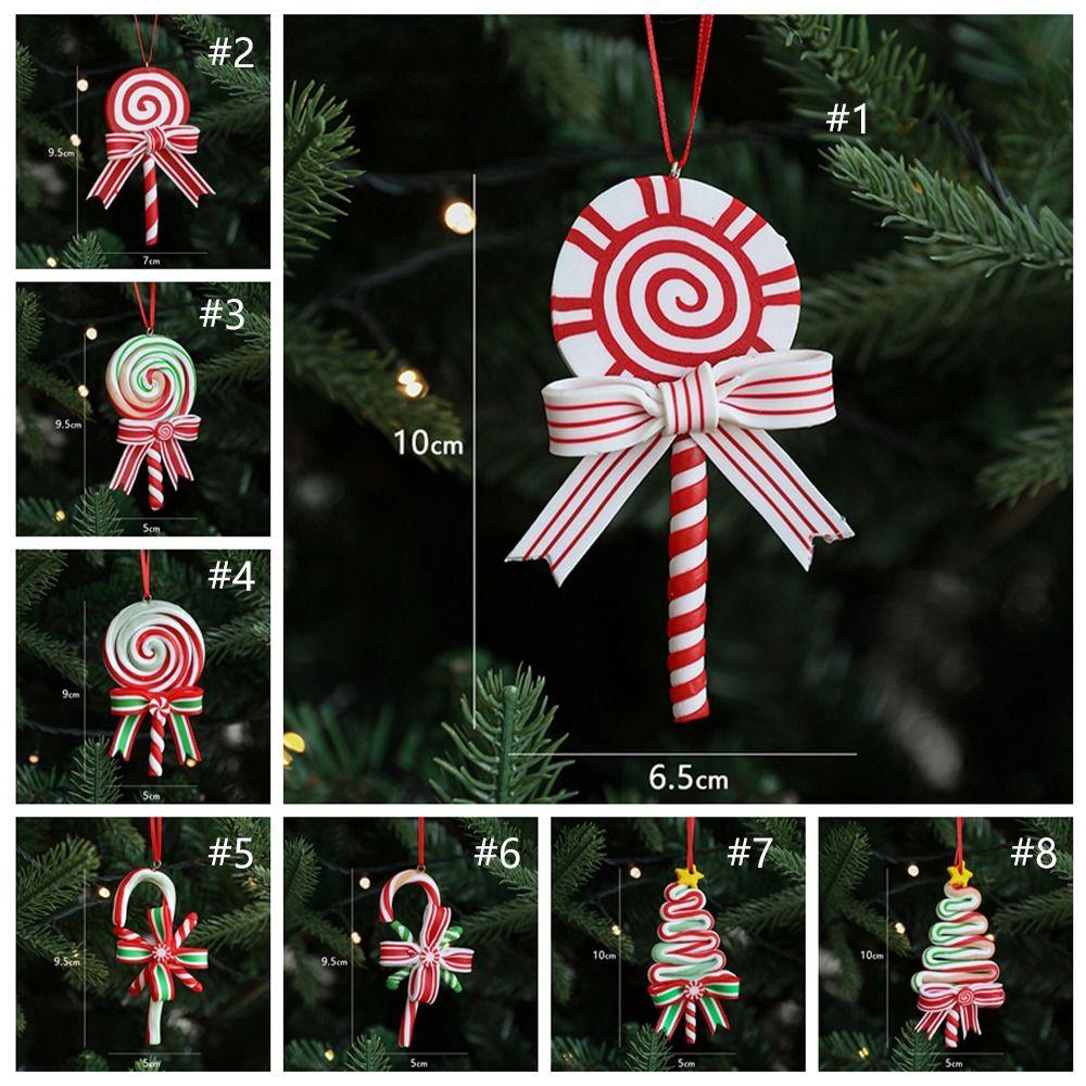Cartoon Christmas Candy Cane Ornaments Festival Candy Cane Hanging Decorations  Holiday Decor