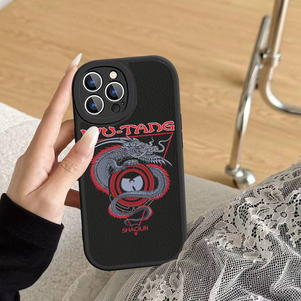 W-wu T-tang Clan Hip-hop Music Group Phone Cover For IPhone 11 12 13 14 15 16 Pro Max Mini Plus Soft Leather Case