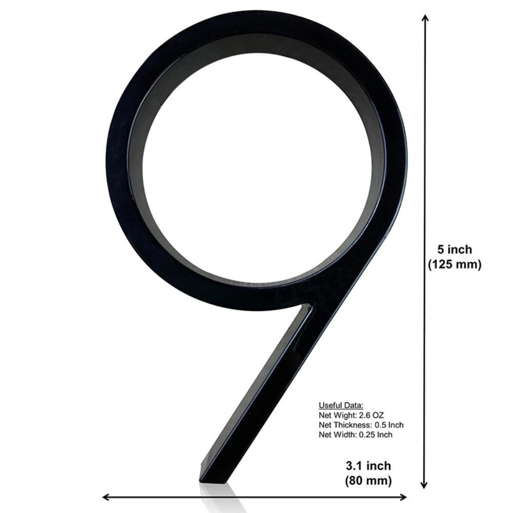 Outdoor Use Metal House Numbers Modern Design House Number Sign  Yard Decoration