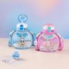 Water bottle new cartoon gourd kettle space cup 810ml large capacity plastic straw cup direct drinking dual-purpose water cup