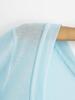 2025 Summer Women's Lyocell U-Neck Loose-Fit Short-Sleeve Top