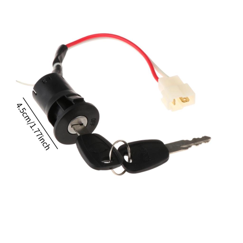 Cylinder Lock Ignition Switch for Scooter ATV with Key Starter Accessory