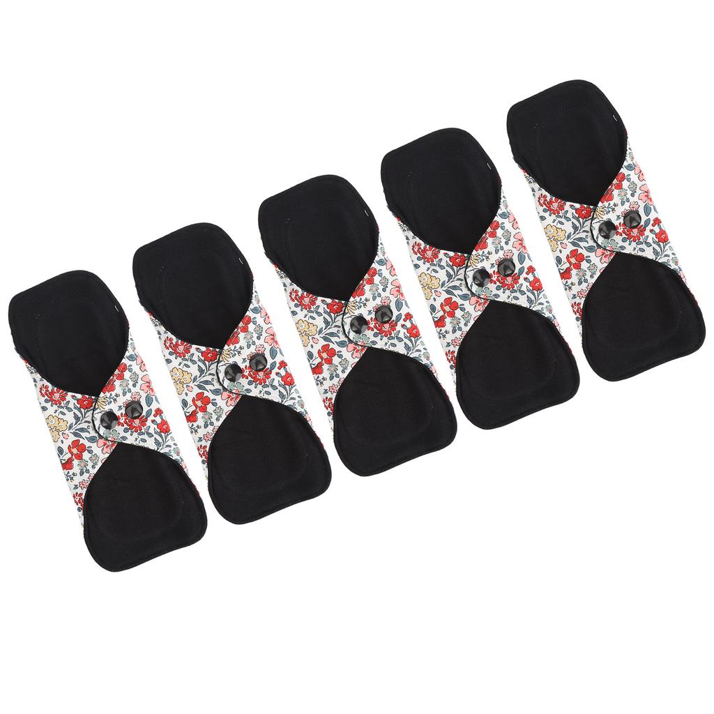 5 ks Opakovaně použitelných dámských vložek Omyvatelné Dámské Bavlněné Prodyšné Šetrné k pokožce Hygienické produkty L