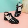Fashion AIYUQI Gladiator Sandals Summer 2024 New Genuine Leather Women Sandals Large Size 41 42 Closed Toe Sandals Women